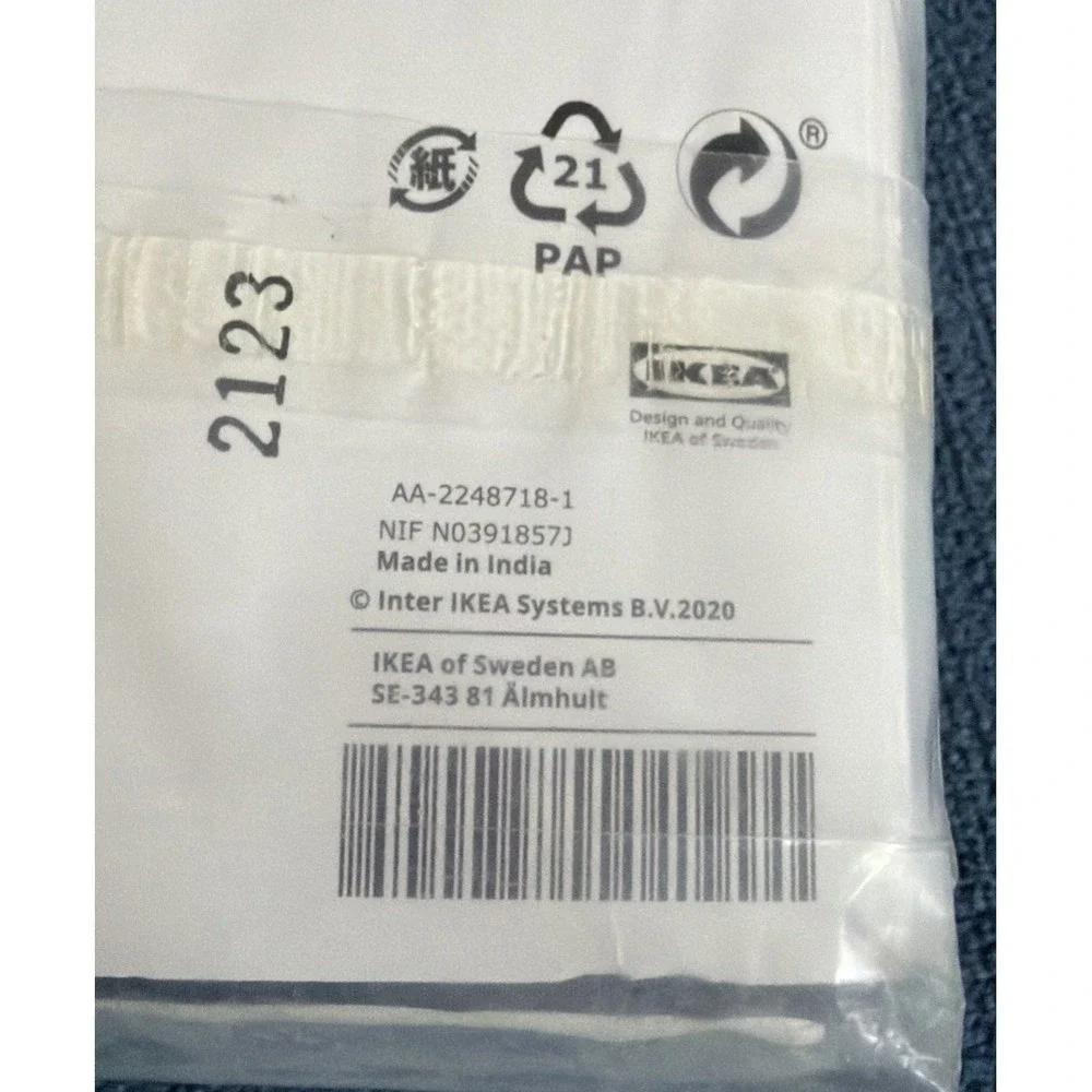 IKEA Backsvala Cat Print Twin Duvet Cover Set 2 PCS White Black Gray NEW Retired